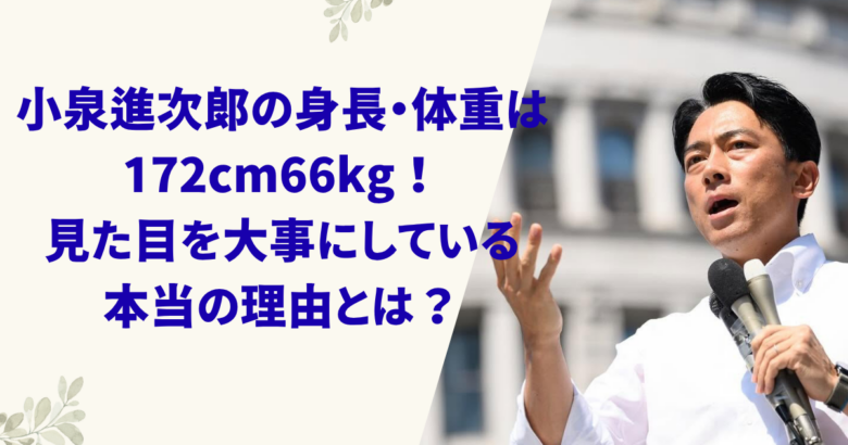小泉進次郎　身長　体重